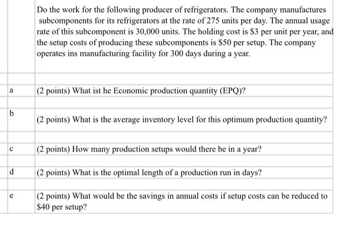 Excel solutions only. Please show formulas. Do