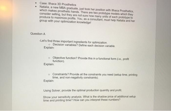 Case: Ithaca 3D Prosthetics Natalia, a new MBA