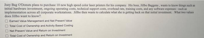 Joey Bag O'Donuts plans to purchase 10 new high