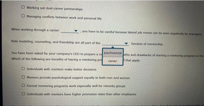 Which of the following issues are important in