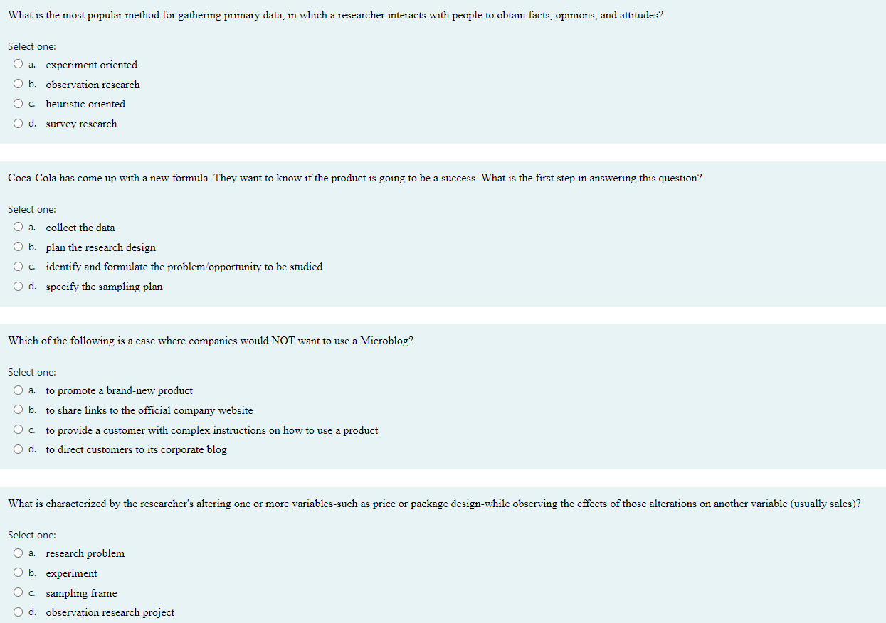 What is the most popular method for gathering