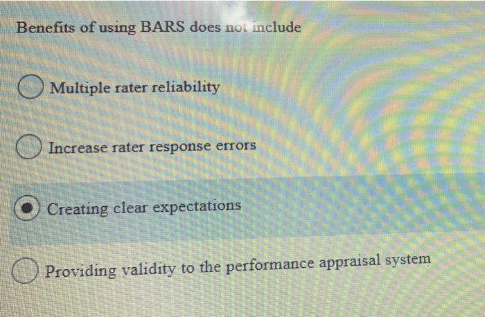 Benefits of using BARS does not include Multiple