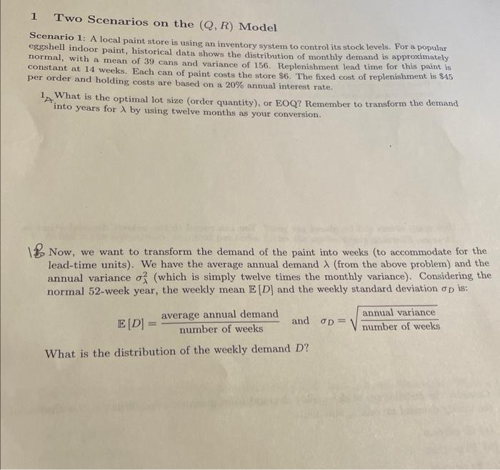 1a,b. pls show all workings. thank you 1 Two