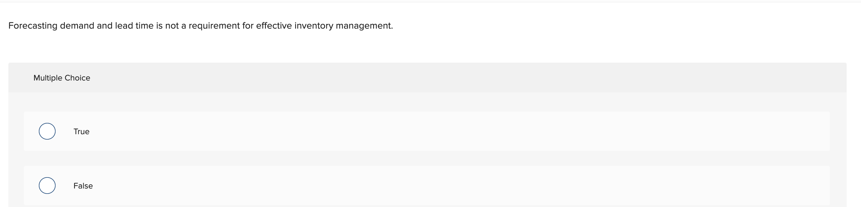 2. A two-bin system for inventory control