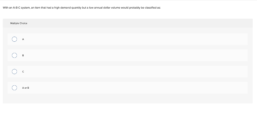 2. A two-bin system for inventory control