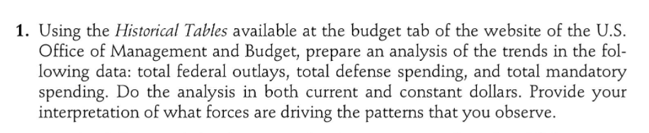 Chapter 4 Question 3 1. Using the Historical