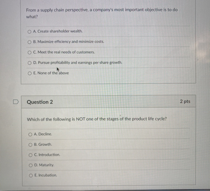 From a supply chain perspective, a company's most