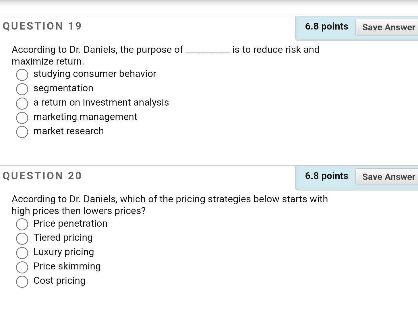 According to Dr. Daniels, the purpose of is to