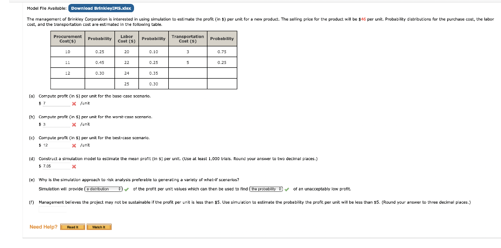 cost, and the transportation cost are estimated