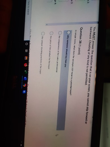 You MUST answer the question that is on your