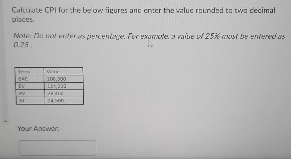 Is the project over or under budget? Note: Enter