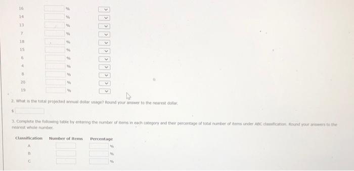 one question, multiple parts The data for 20