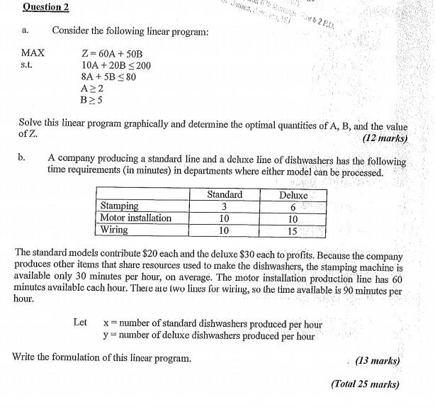 Subject is operations research please show all