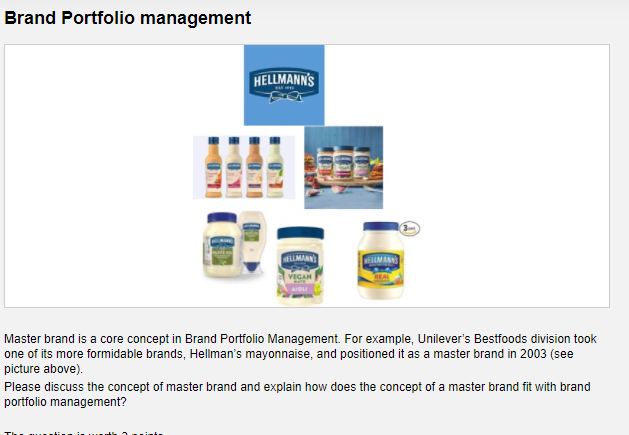 Brand Portfolio management HELLMANN'S HELLMANN