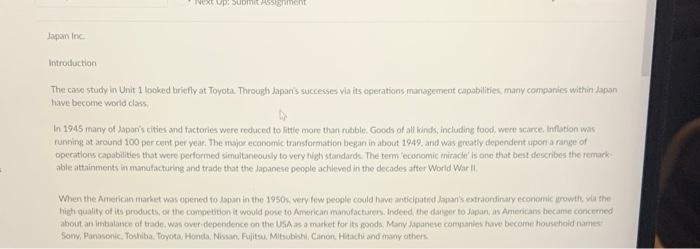 Please help with questions 1-7 on the case study