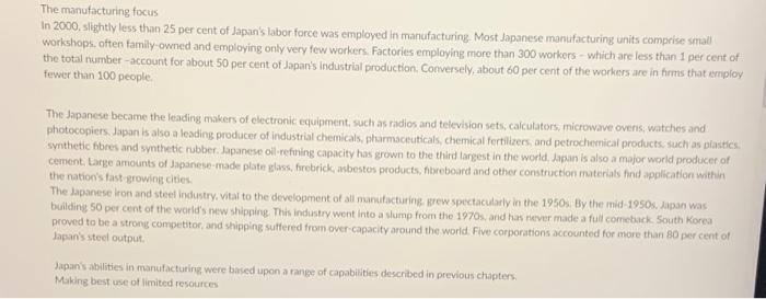 Please help with questions 1-7 on the case study