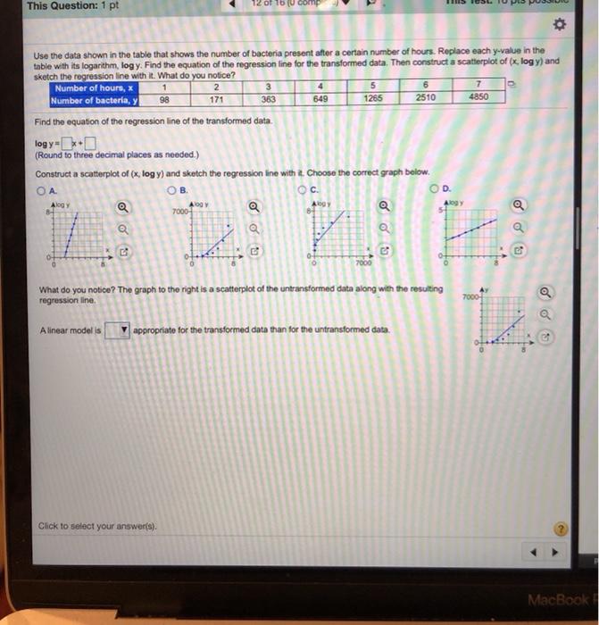This Question: 1 pt 4 5 6 Uso the data shown in