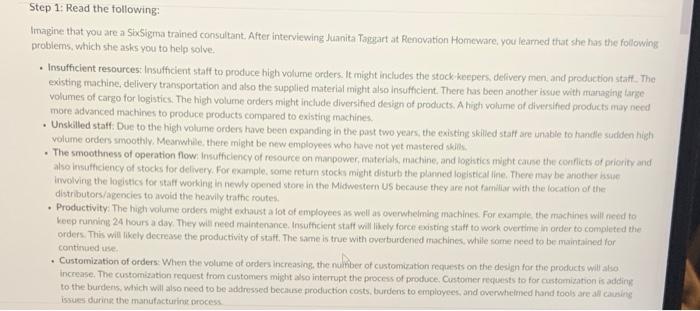 Please help with questions 1-4 on this case study