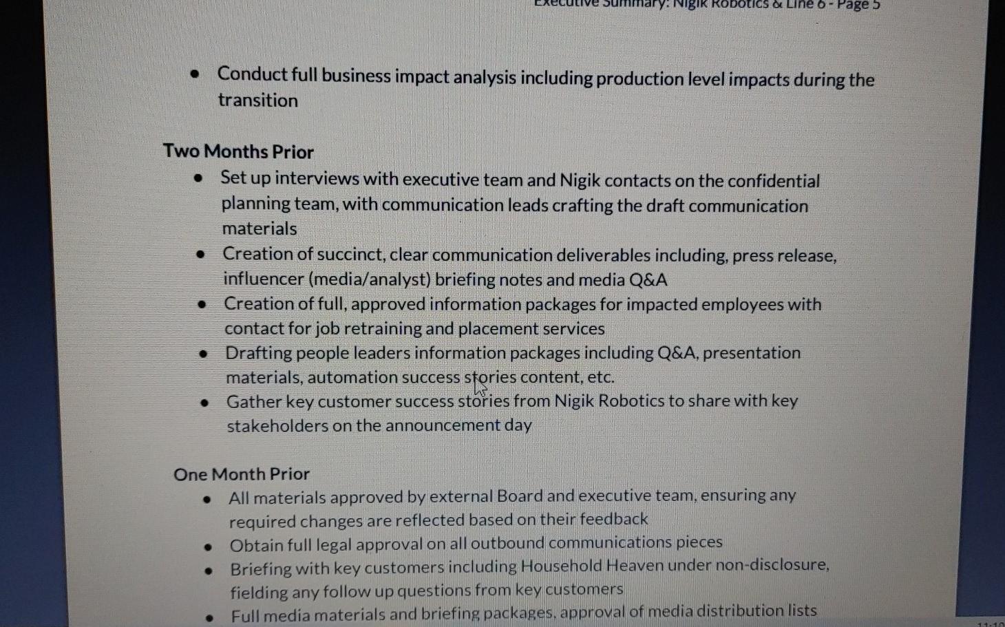 i have to draft a announcement email, points