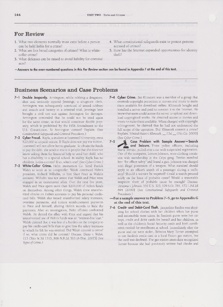 Flag REFLECTION QUESTIONS FOR CHAPTER # 7 --