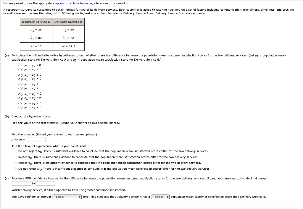 You may need to use the appropriate appendix