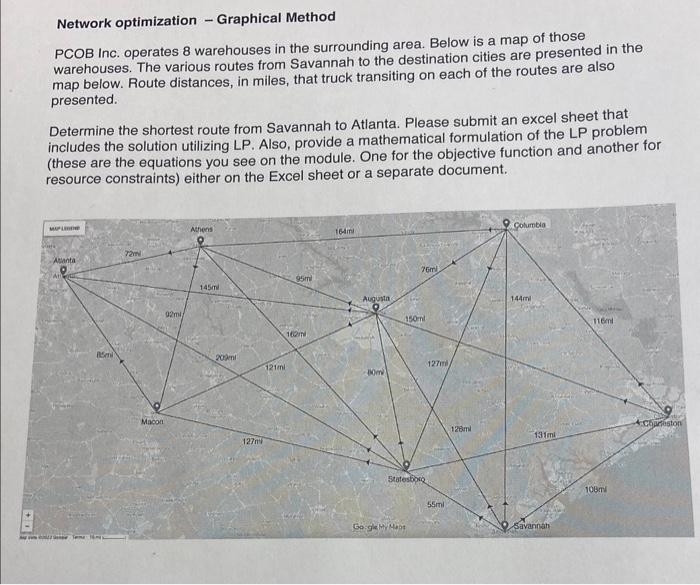 Network optimization - Graphical Method PCOB Inc.