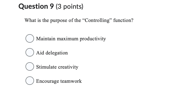 What is the purpose of the "Controlling"