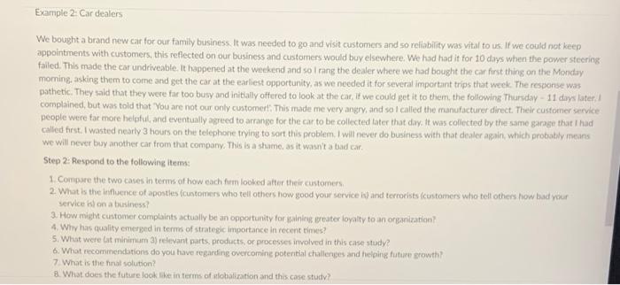 Please help with questions 1-8 on this case study