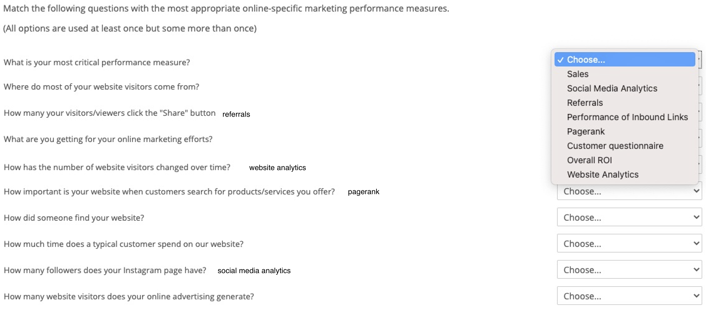 Plz choose the correct options rom the answer