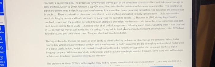 Please help with questions 1-7 on case study