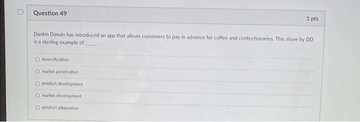 Dunkin Donuts has introduced an app that allows