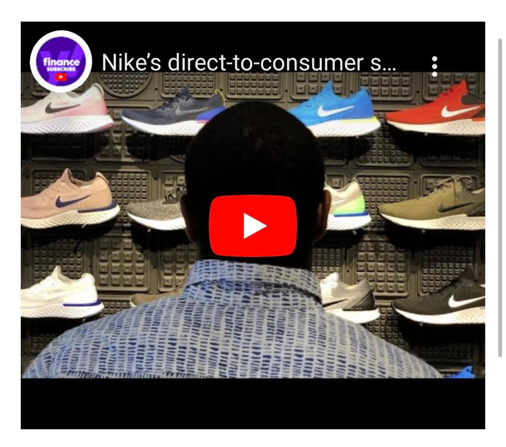 Please help answer: Nikes direct-to-consumer