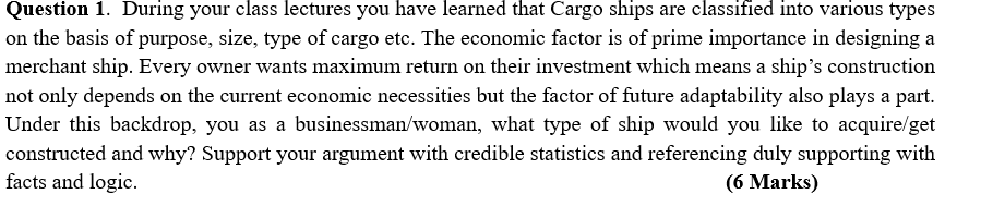 solve the above question as it is a scenario