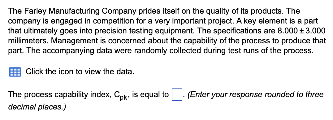 The Farley Manufacturing Company prides itself on