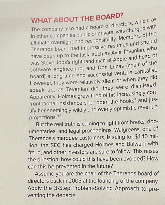 apply the 3 step problem approach to