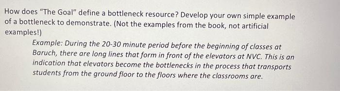 Reference The goal book How does "The Goal"