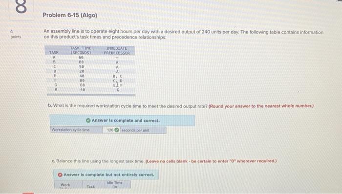 please help woth c OC Problem 6-15 (Algo) An