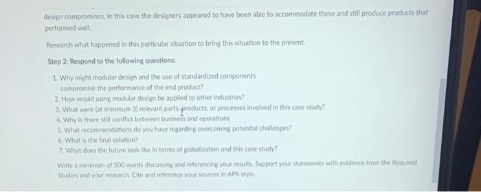 Please help with questions 1-7 on case study