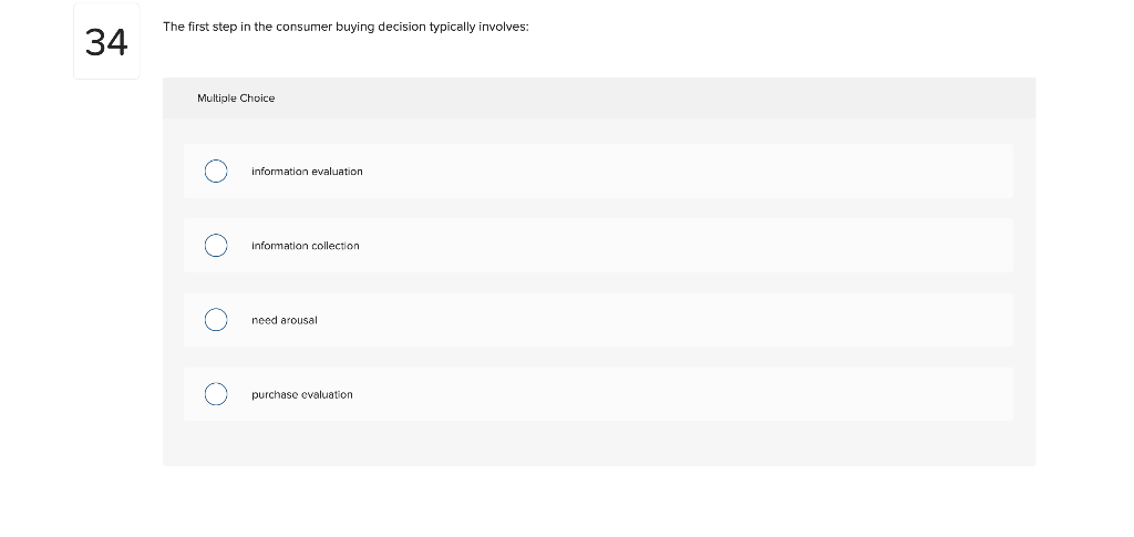The first step in the consumer buying decision