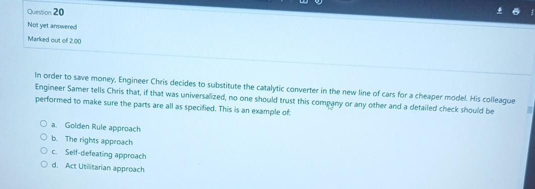 In order to save money, Engineer Chris decides to