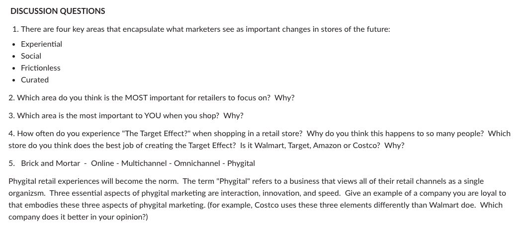 1. There are four key areas that encapsulate what