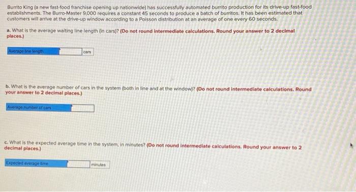 Burrito King (a new fast-food franchise opening