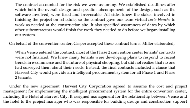 Case Study: Read & Answer Harvest City Case