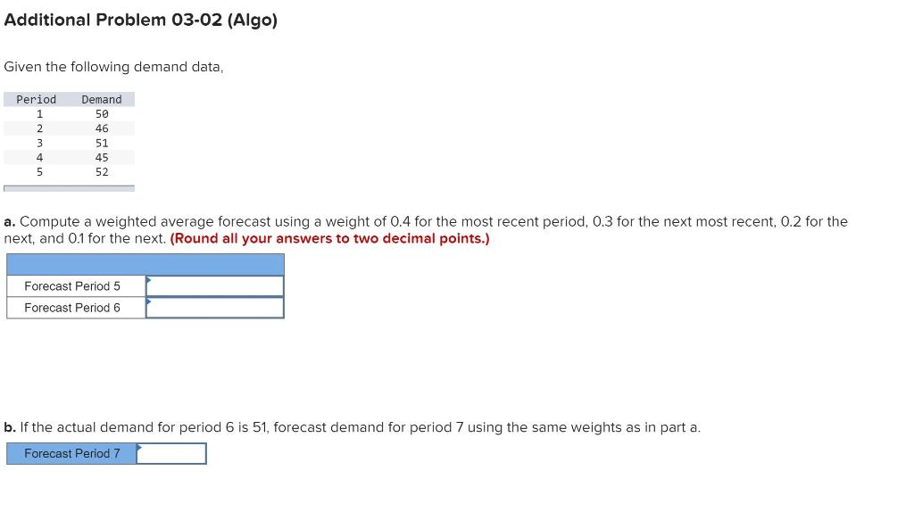 Additional Problem 03-02 (Algo) Given the