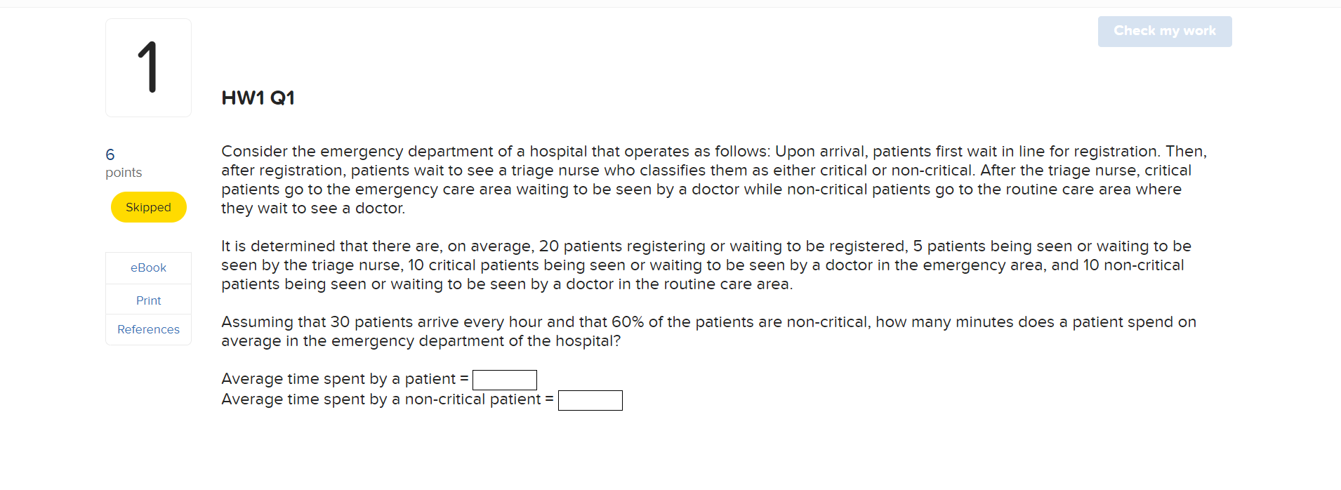 Need help solving this, I tired calculating it