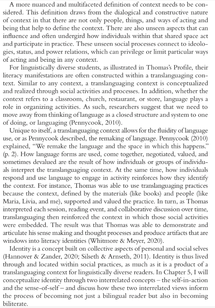 Please read the question: What does the learning