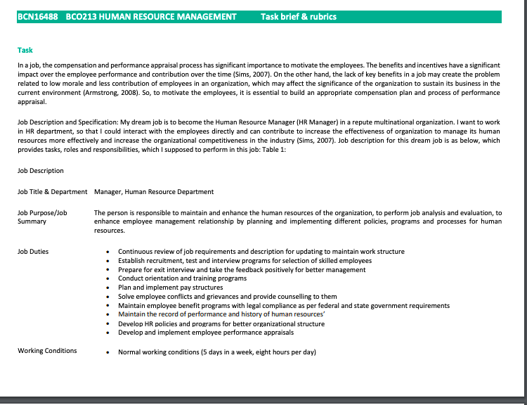 individual task having read the text above,