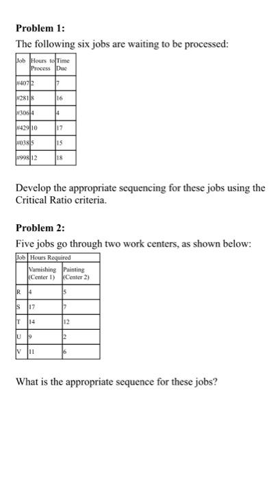 Just problem 2 please, thanks! Problem 1: The