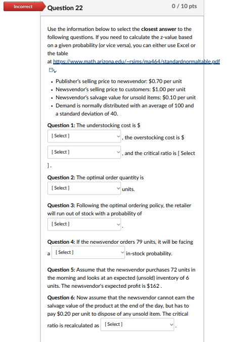 Use the information below to select the closest