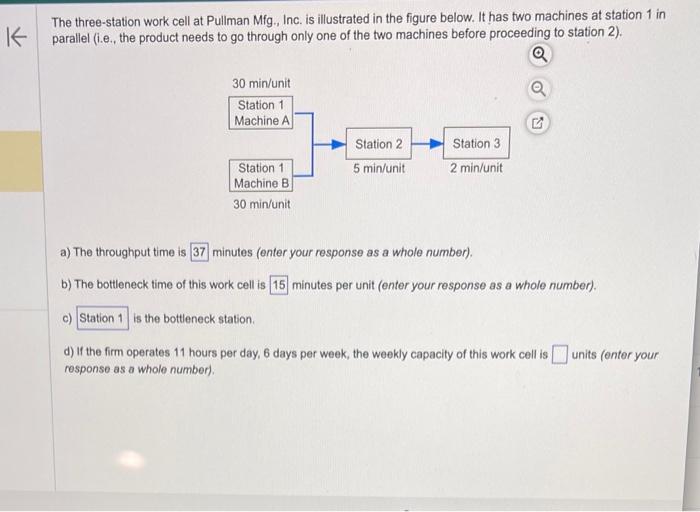 question d The three-station work cell at Pullman